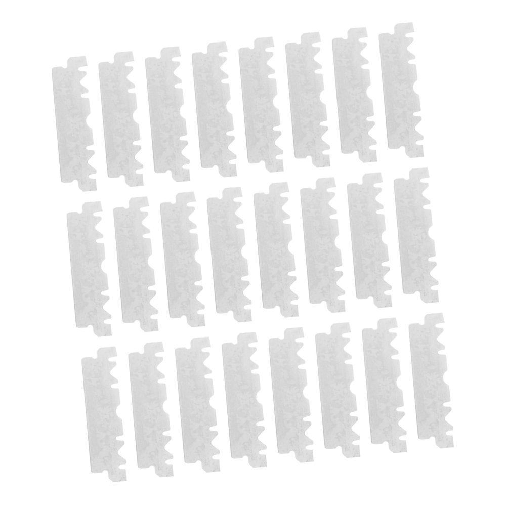 WRITWAA 100pcs Manual Face Cutter Steel Face Blades Barber Razor Blades Replacement Women Sensitive Skin Shaving Beard Trimmer
