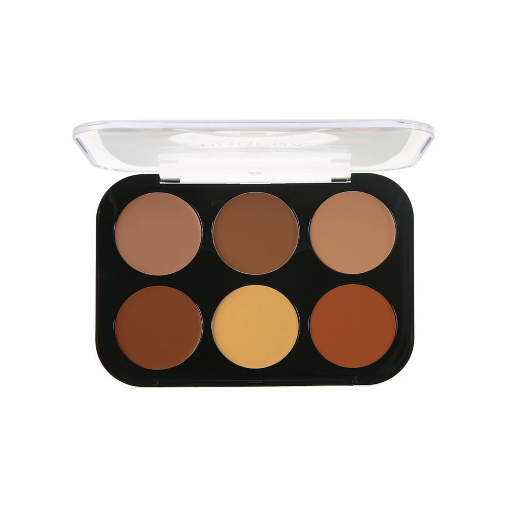 MAEPEOR 6 Colors Concealer Correct Contour Palette Cream Smooth Full Coverage Corrector Long Lasting Natural Moisturizing Correcting Concealer Palette (03 Deep)