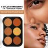 MAEPEOR 6 Colors Concealer Correct Contour Palette Cream Smooth Full Coverage Corrector Long Lasting Natural Moisturizing Correcting Concealer Palette (03 Deep) view 3