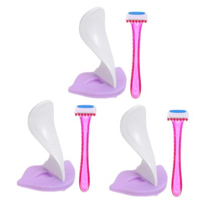 PACKOVE 3sets Women Hair Trimming Tool Precision Shaver Stencil for Intimate Grooming Blades for Controlled Hair Removal for Bikini Area and Design