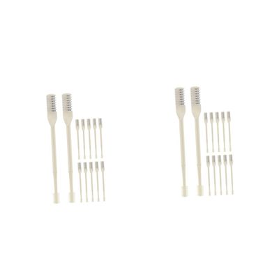 CALLARON 2sets Manual Nose Hair Trimmer Women Men Nasal Trimming Tool Easy to Clean Nose Hair Cutter 12pcs*2