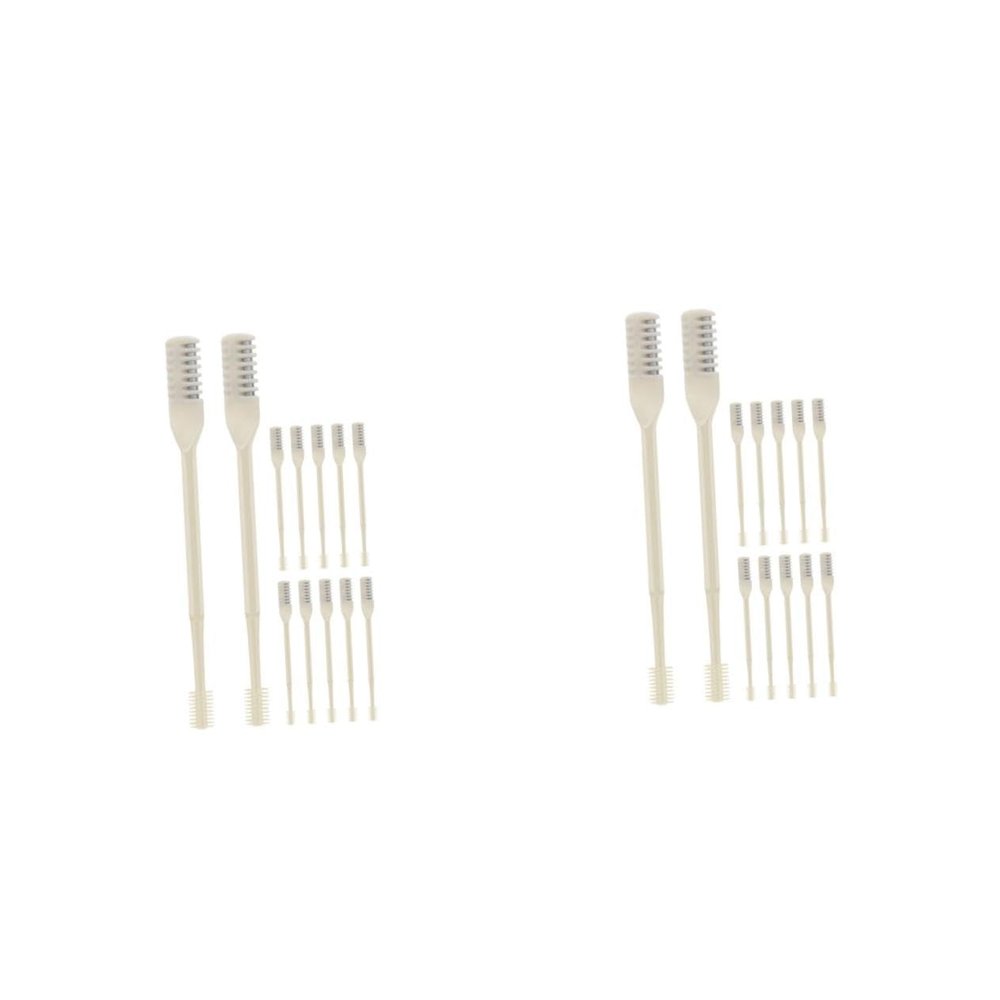 CALLARON 2sets Manual Nose Hair Trimmer Women Men Nasal Trimming Tool Easy to Clean Nose Hair Cutter 12pcs*2