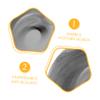 Beaupretty 4pcs Shaving Bowl Elegant Marble Design Multi-use Porcelain Shaving Soap Container for Deep Lathering Compact and Portable for Travel for Men Grooming view 2