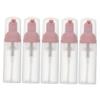 PartyKindom 5PCS Small Mousse Foaming Bottle Set Electroplated Frosted Bubble Dispenser for Hand Soap and Shampoo for Travel and Home Use view 1