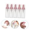 PartyKindom 5PCS Small Mousse Foaming Bottle Set Electroplated Frosted Bubble Dispenser for Hand Soap and Shampoo for Travel and Home Use view 3