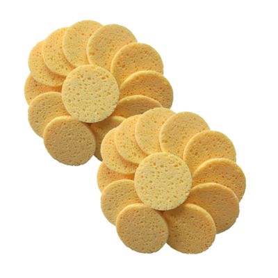 NOLITOY 20pcs Skin-Friendly Makeup Remover Pads Round Cotton Sponges for Facial Cleansing Deep Pore Cleansing and Oil Removal Gentle and Safe for All Skin Types
