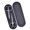 HAKIDZEL 2pcs Precision Stainless Steel Eyebrow Scissors Trimmer Safe Nose Hair Trimming Tool for Makeup view 1