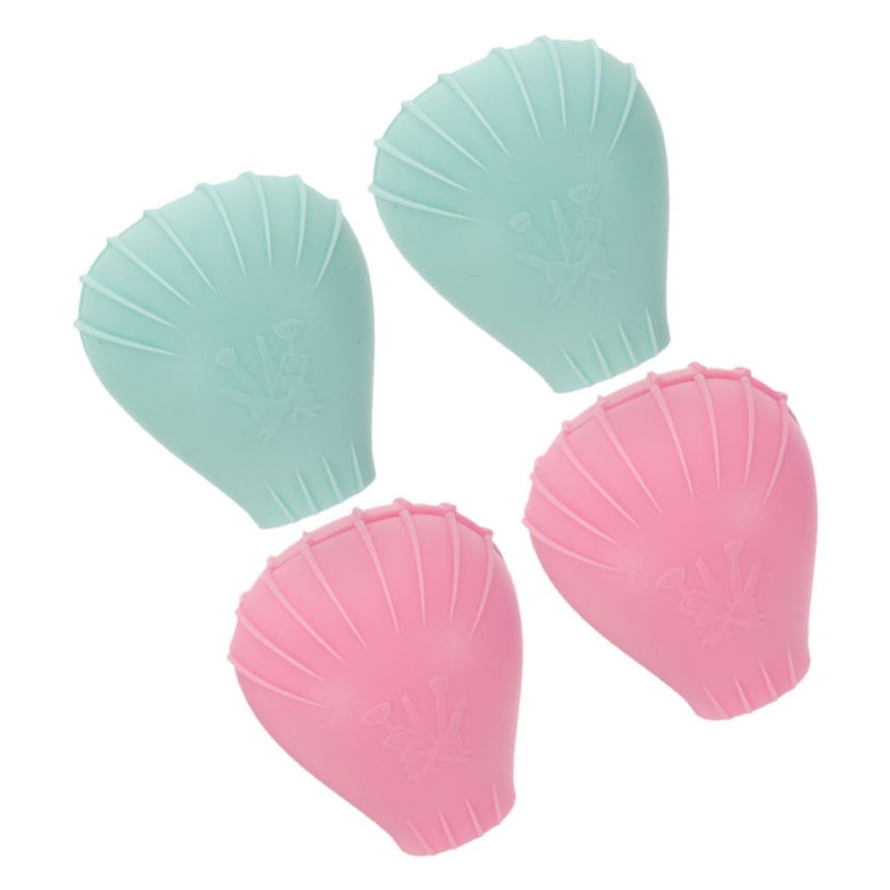 NOLITOY Cosmetic Brush Sleeves Silicone Makeup Brush Holder Cover Travel Home Organizer Caps