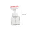 Beaupretty 4pcs Pet Material Travel Foaming Bottle Flower Shower Gel Sub Bottle Reusable Sub for Household Travel Hand Soap for Close Friends Families view 2