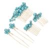 Beaupretty 1set Bridal Hair Accessories Combs Shaped Hairpins for Elegant Wedding Hairstyles for Brides and Special Occasions view 1