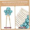 Beaupretty 1set Bridal Hair Accessories Combs Shaped Hairpins for Elegant Wedding Hairstyles for Brides and Special Occasions view 3