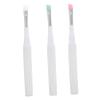 NOLITOY 3pcs Silicone Makeup Applicator Brush with Dust Cap Soft for Eyeshadow Eyebrow and Eyelash Separation Compact and Reusable Beauty Tools view 1