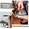 HAPINARY 2pcs Men's Shaving Bowl Stainless Steel Shaving Soap Mug Travel Cream Dish Modern Classic Design view 4