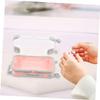 HAPINARY 4pcs Miniature Luggage Storage Box for Eyelashes and Cosmetics Compact Makeup Suitcase for Travel Party Decoration and Organization for Stylish Design view 4