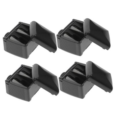 VICASKY Dual-Ended Makeup Pencil Sharpener Set for Eyeliner Lipstick Brow Pencils Compact Easy to Use 4pcs Random