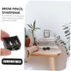 VICASKY Dual-Ended Makeup Pencil Sharpener Set for Eyeliner Lipstick Brow Pencils Compact Easy to Use 4pcs Random view 2