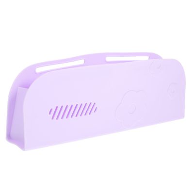 Beaupretty Makeup Organizer for Vanity Brush Storage Case Portable Cosmetic Bag Silicone Material Makeup Brush Holder Beauty Organizer Travel-friendly