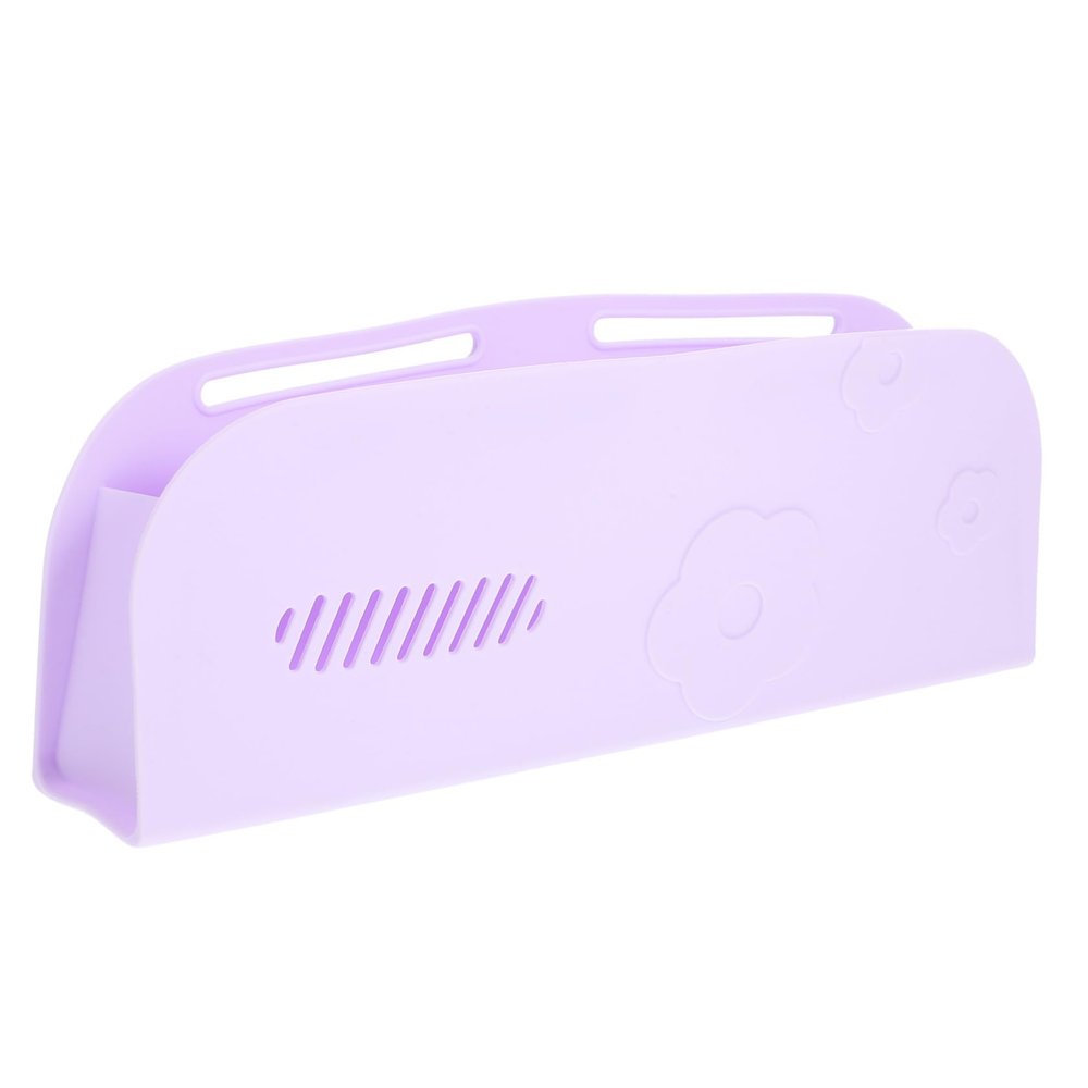 Beaupretty Makeup Organizer for Vanity Brush Storage Case Portable Cosmetic Bag Silicone Material Makeup Brush Holder Beauty Organizer Travel-friendly