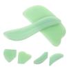 EXHUMKY 2pcs Guasha Massage Board for Face Body Jade Scraper Facial Roller for Circulation Fatigue Relief for Friends Family view 3