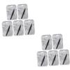 PartyKindom 10 Pcs Ergonomic Handle Eyebrow Tweezers Clip Eyebrow Makeup Tool Stainless Steel for Men Women for Travel view 1