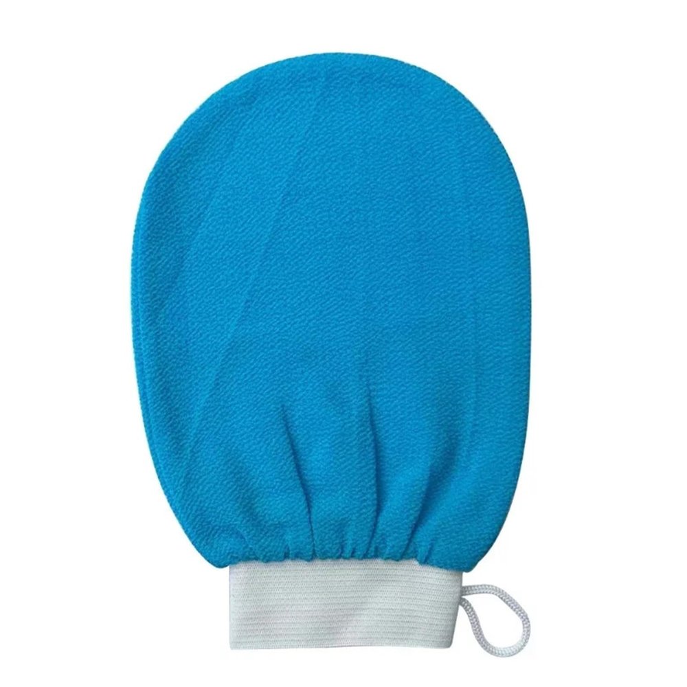 2pc Shower Thicken Bath Magic Peeling Glove Exfoliating Tan Removal Bathing Cleaning Products Body Scrubber(Blue)