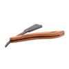PACKOVE 3pcs Folding for Men Women Portable Manual Shaver Wooden Handle Versatile Grooming Tool for Beard Trimming Shaving Sturdy Stainless Steel Design view 3