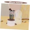 Happyyami Makeup Brush Cleaner and Organizer Multifunctional Cleaning Box Compact Makeup Sponge Drying Rack for Storage and Cleaning view 4