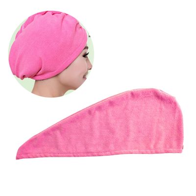 Beaupretty Microfiber Hair Drying Cap 60x25cm Super Absorbent Fast Drying Towel for Long Hair Button