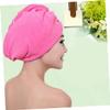 Beaupretty Microfiber Hair Drying Cap 60x25cm Super Absorbent Fast Drying Towel for Long Hair Button view 3