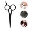 HAPINARY 2pcs Stainless Steel Grooming Scissors Men Beard and Eyebrow Trimmers Lightweight Hair Cutting Tools for Home and Salon Use Travel-friendly Design view 4
