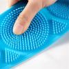 Silicone Body Scrubber Back Massage Exfoliating Sponge Bathroom Bath Brush Scrub Shower Brush Body Wash Scrub Removal(Pink) view 2