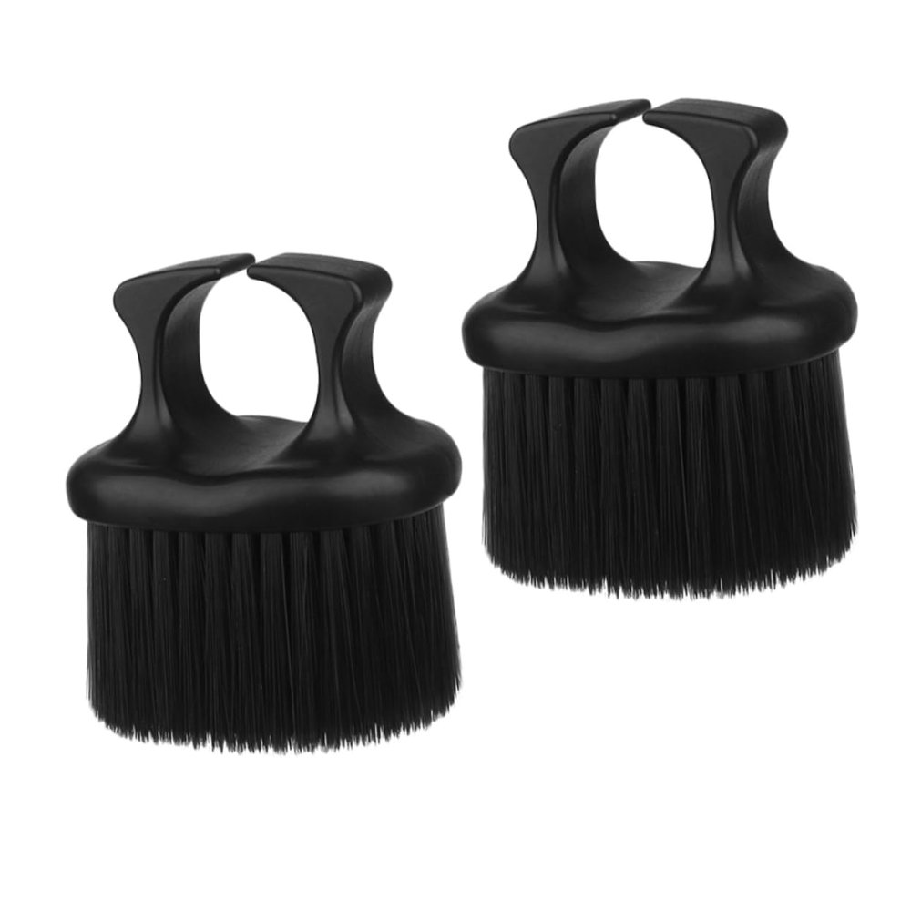 Happyyami 2pcs Men Beard Brush Retro Oil Brush for Beard and Mustache Styling Barber Supplies Hair Styling Tool