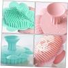 PartyKindom Hair Brush Soft Food Grade Silicone Shampoo Brush for Gentle Cleaning Bath Tool Lightweight and Travel Friendly for Newborn Scalp Care view 3