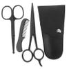PACKOVE 1set Men Beard Grooming Kit Stainless Steel Scissors with Comb and Storage Bag for Home and Barbershop Use Precision Beard Trimming Scissors for Styling view 1