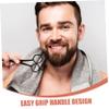 PACKOVE 1set Men Beard Grooming Kit Stainless Steel Scissors with Comb and Storage Bag for Home and Barbershop Use Precision Beard Trimming Scissors for Styling view 2