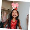 NOLITOY 1pc Cartoon Strawberry Bunny Ear Headband for Makeup and Face Washing Cute Ear Hair Hoop for Photography Adorable Hair Clasp Decoration for Parties and view 2