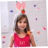 NOLITOY 1pc Cartoon Strawberry Bunny Ear Headband for Makeup and Face Washing Cute Ear Hair Hoop for Photography Adorable Hair Clasp Decoration for Parties and view 3