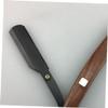PACKOVE 2pcs Manual Razor for Men Barber Steel Razor Bloodwood Handle Shaving for Beard Sideburns Fine Hair view 3