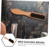 SAFIGLE Beard Bristle Shaving Brush Comb Styling Maker for Men Barber Brush Portable Handle view 4