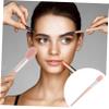 NOLITOY Flame Pink Makeup Brush Set 3-Piece Powder and Blush Brushes for Women Soft Bristle Face Makeup Tools for Loose and Pressed Powder Application view 3