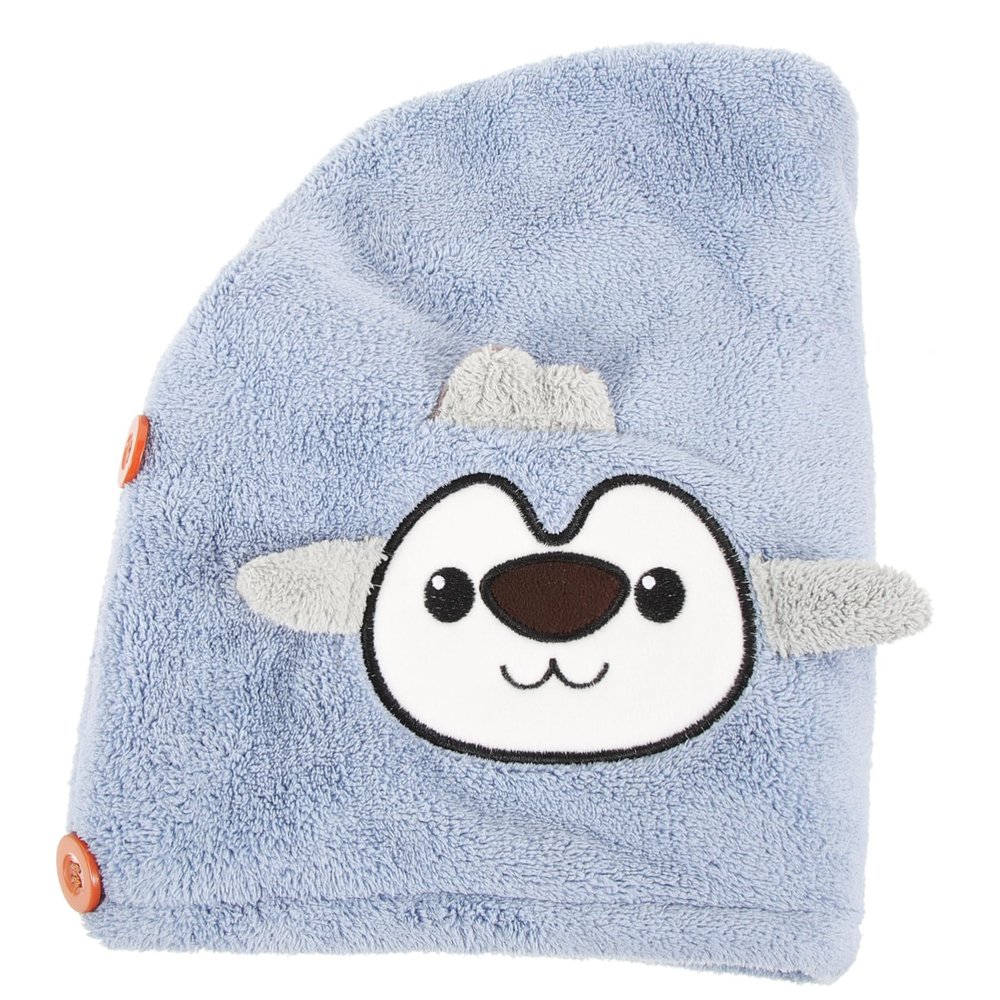 Beaupretty Cute Thick Microfiber Hair Drying Towel Wrap Fast Drying Absorbent Hair Towel for Boys and Girls and Moms Soft and Non-Shedding for Home and Travel