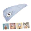 Beaupretty Cute Thick Microfiber Hair Drying Towel Wrap Fast Drying Absorbent Hair Towel for Boys and Girls and Moms Soft and Non-Shedding for Home and Travel view 3