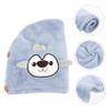 Beaupretty Cute Thick Microfiber Hair Drying Towel Wrap Fast Drying Absorbent Hair Towel for Boys and Girls and Moms Soft and Non-Shedding for Home and Travel view 4