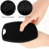 1pc Soft Silicone Exfoliating Brush Cleanser Manual Body Cleansing Body Care Scrubber Shower Gentle Massage Silicone Bath(Gray) view 2