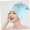 Beaupretty Cat Ear Shaped Hair-drying Cap Random Cat Beard Color Super Absorbent Shower Cap for Fast Drying Hair Lightweight Bathroom Accessory view 2
