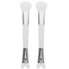 ASAKKURA 2pcs Dual-end Nose Contour Brushes for Women Makeup Soft Bristle Tools for Precise Nose Makeup Application Easy Blending Portable Design for Beginners and view 1