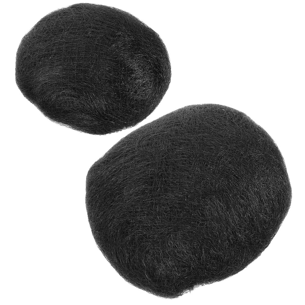 ASAKKURA 2pcs Updo Hair Accessories for Girls Decorative Fake Hair Bun Extensions Soft and Comfortable for Volume and Fullness for Parties and Special Occasions