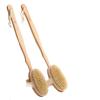2Pc Wooden Detachable Long Handle Shower Body Brush Bathroom Wash Brushes Bathing Massager Back Exfoliating Brush Bath Tools view 1