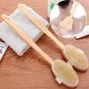2Pc Wooden Detachable Long Handle Shower Body Brush Bathroom Wash Brushes Bathing Massager Back Exfoliating Brush Bath Tools view 4