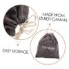 ARTSEWPLY 3pcs Hair Dryer Travel Case Drawstring Storage Bag for Makeup Tools Straightener Pouch Spacious Container for Bathroom and Travel Use Convenient and Easy Use Design Light Grey view 3
